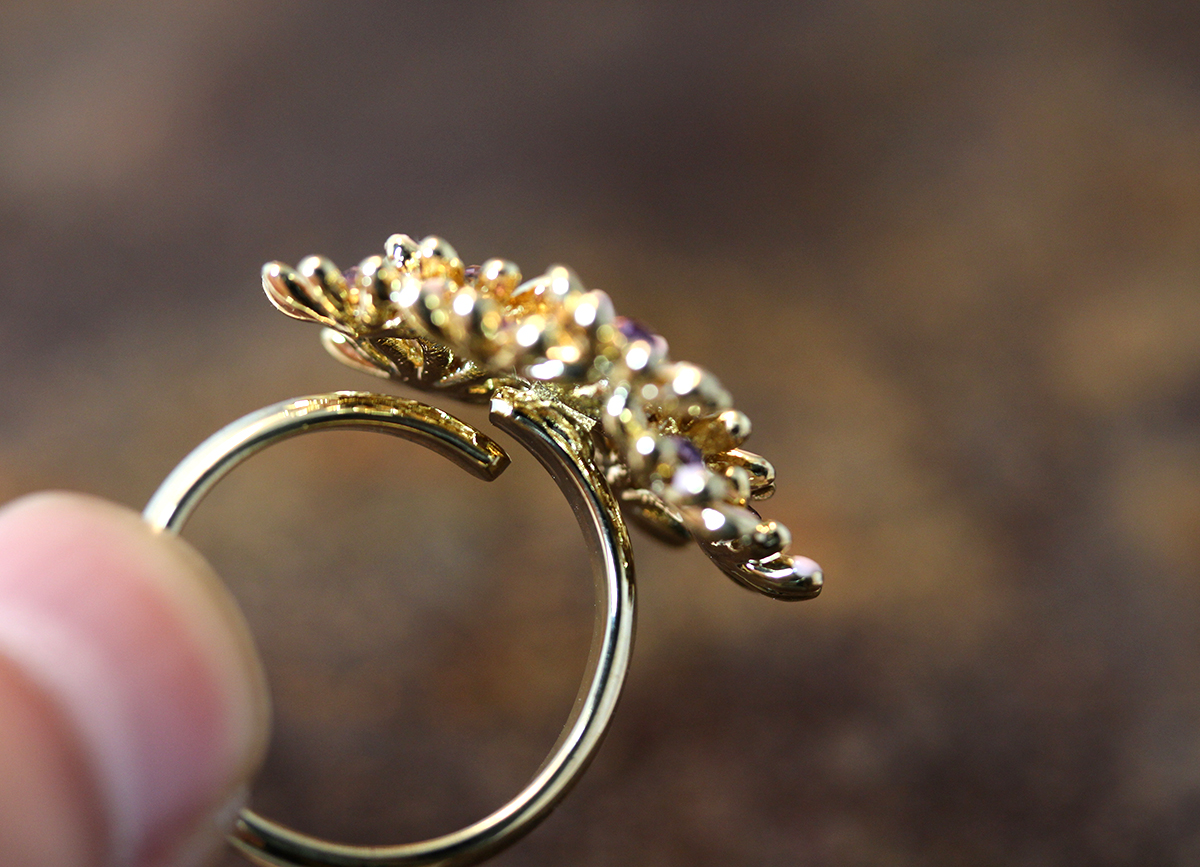 Bouquet Ring floral Flower Adjustable Ring Marriage Bridesmaid Gift Idea hm on Storenvy