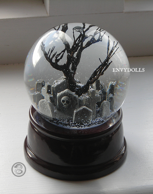 Gothic Graveyard Snowglobe on Storenvy