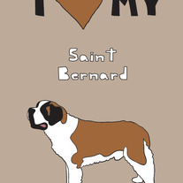 Saint Bernard, 5x7 print