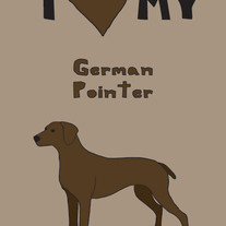 German Pointer, 5x7 print