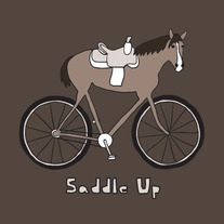 Saddle up, 5x5 print