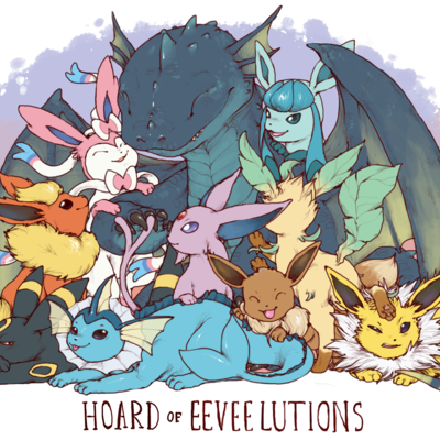 Hoard of eeveelutions print
