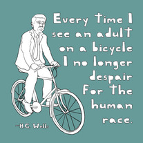 H.G. Wells quote, 8x8 print