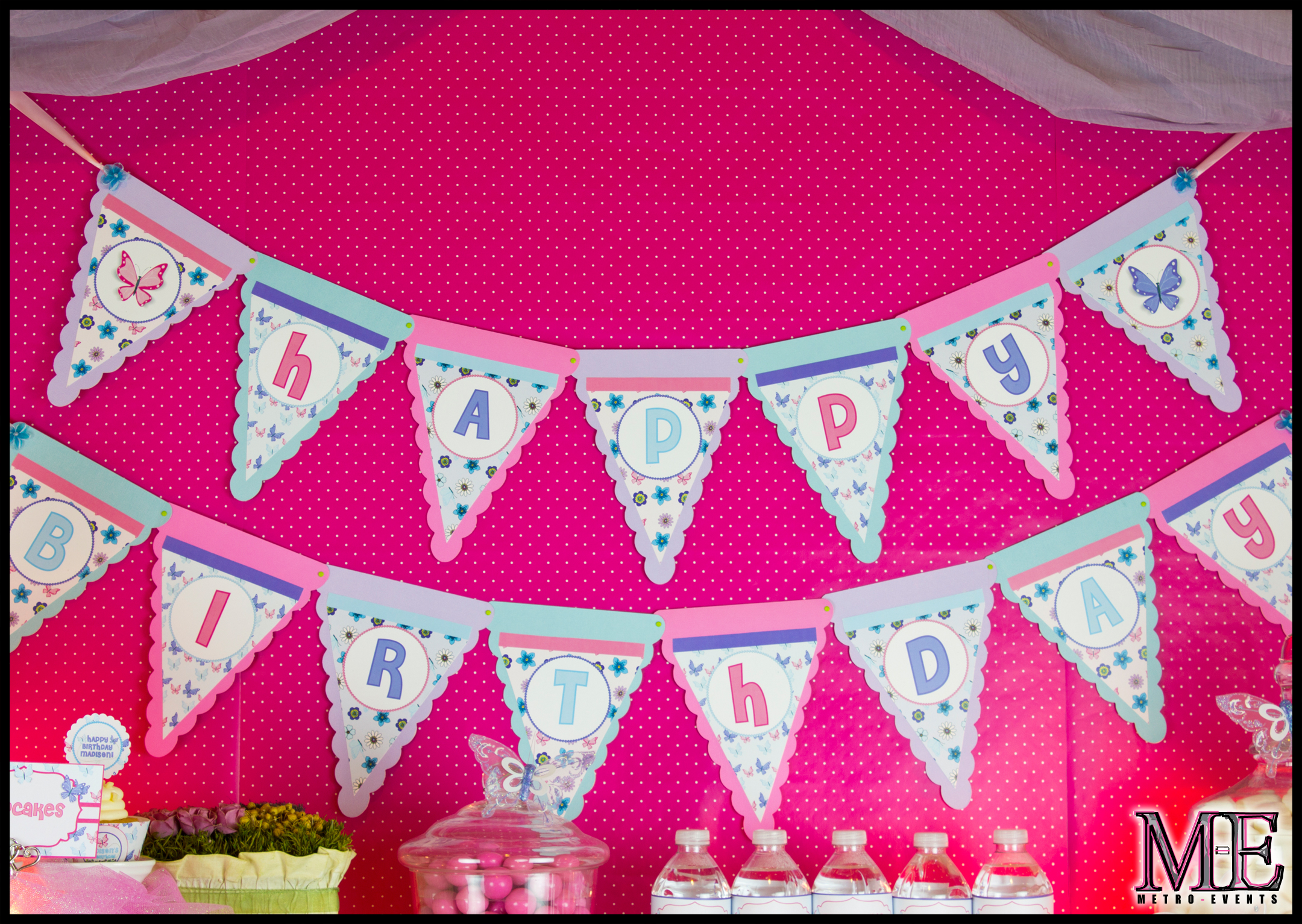 Butterfly Birthday Party Decorations MetroEvents Party Supplies