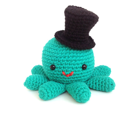 ... has a Hat - Cute Crochet Amigurumi Stuffed Animal Plush with Top Hat