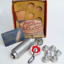 Vintage Aluminum Cake Decorator Set