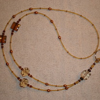 Beaded Lanyard Amber (Special Order)