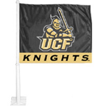 UCF Black & Gold Car Flag	 