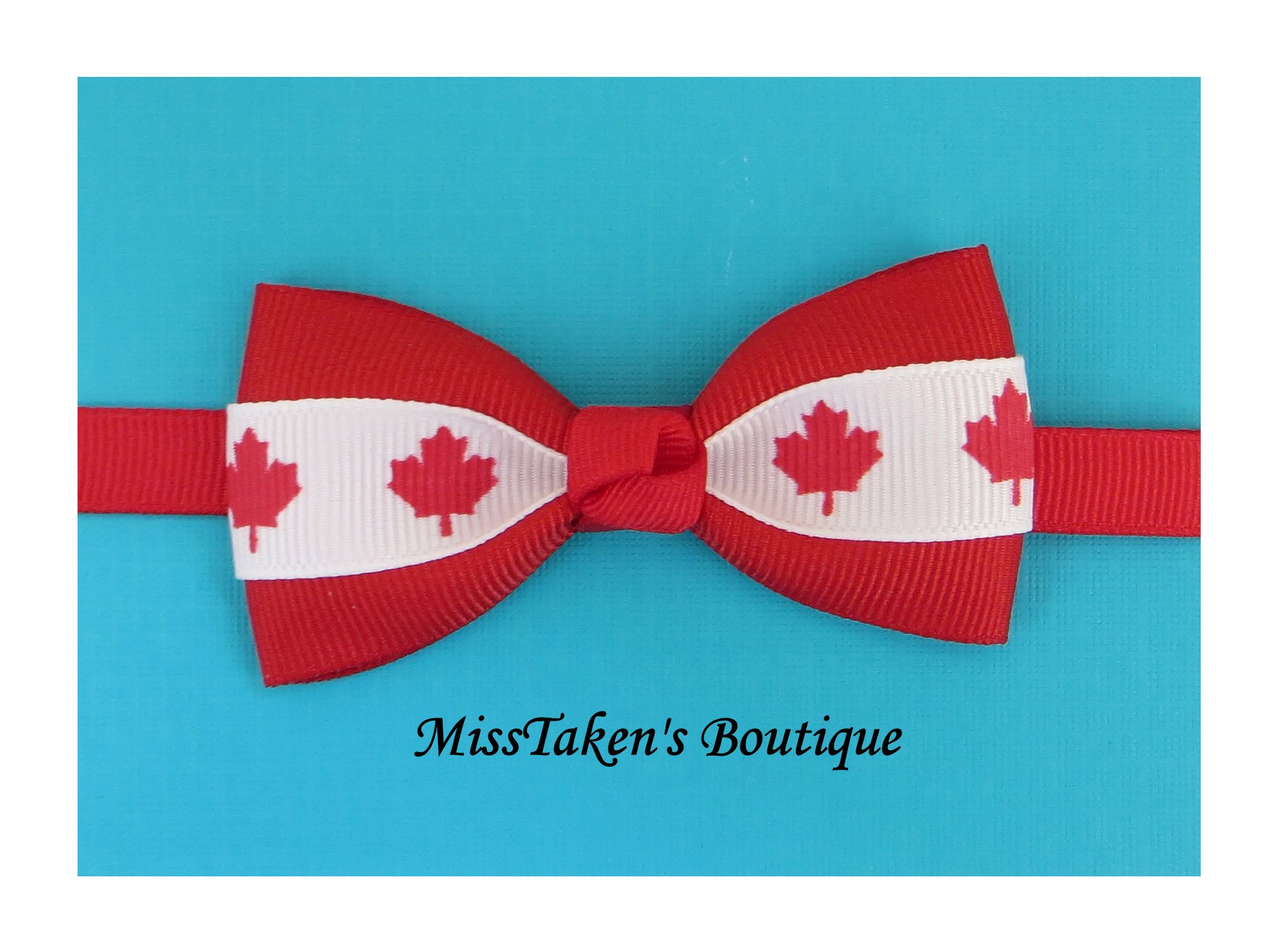 Canada Day Bow Tie · MissTaken's Boutique · Online Store Powered by