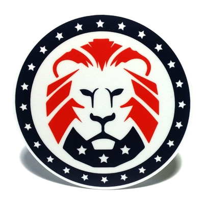 Maga lion decal 2-pack yuge deal!