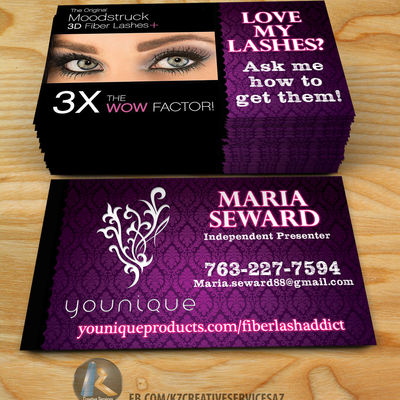 Younique 183 Kz Creative Services 183 Online Store Powered By Storenvy Younique Business Card Template