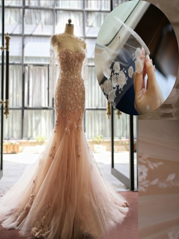 sweetheart wedding dress ,long beautiful mermaid wedding dress ,best