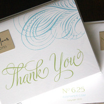 blue thank you set