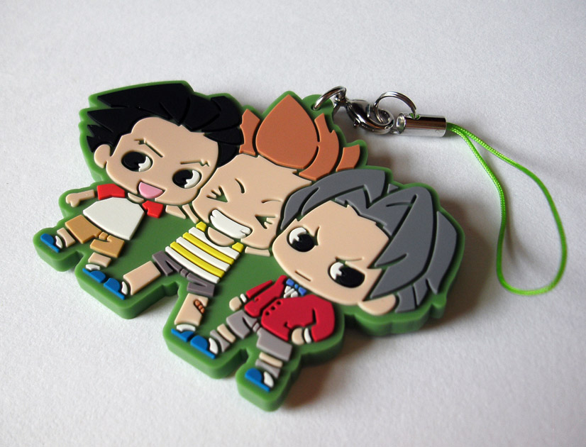 Phoenix Wright Ace Attorney 2.5" rubber strap keychain charms · shinyv