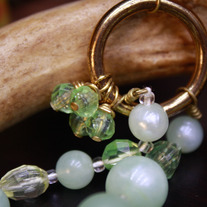 Two-Strand Mint Green Vintage Lucite Necklace