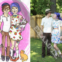Custom Cartoon Portrait (Of you?)5x7