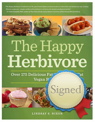 Signed Happy Herbivore Cookbook