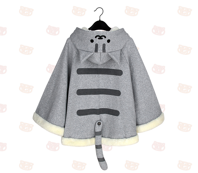 Neko Atsume Kitty Cat Sweater Hoodie Cloak Cape SP168276 · SpreePicky