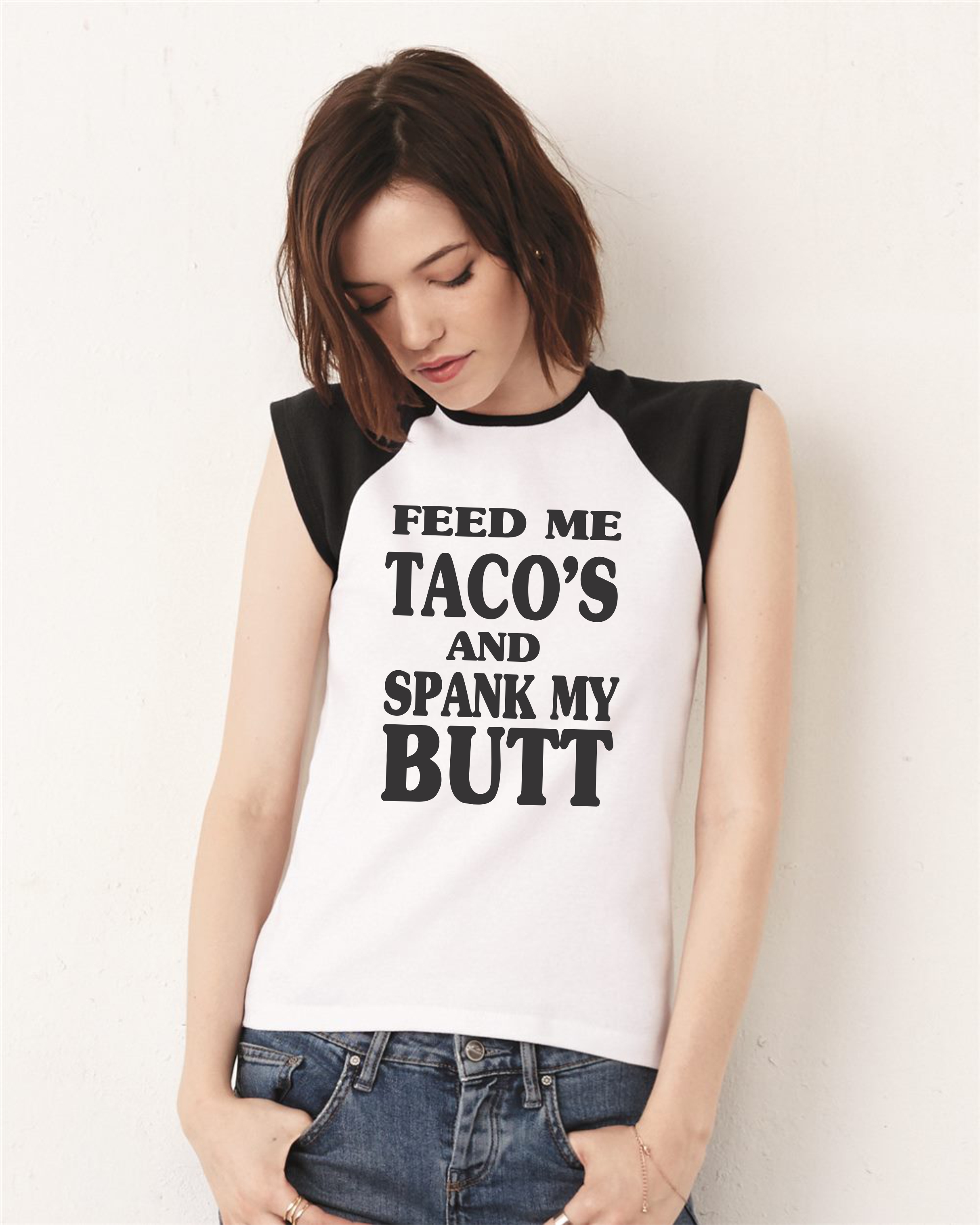 FEED ME TACO'S Women's Cap Sleeve Raglan Tee 1008 · CASAS · Online Store Powered by Storenvy