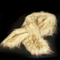 Russian Wolf Faux Fur Scarf