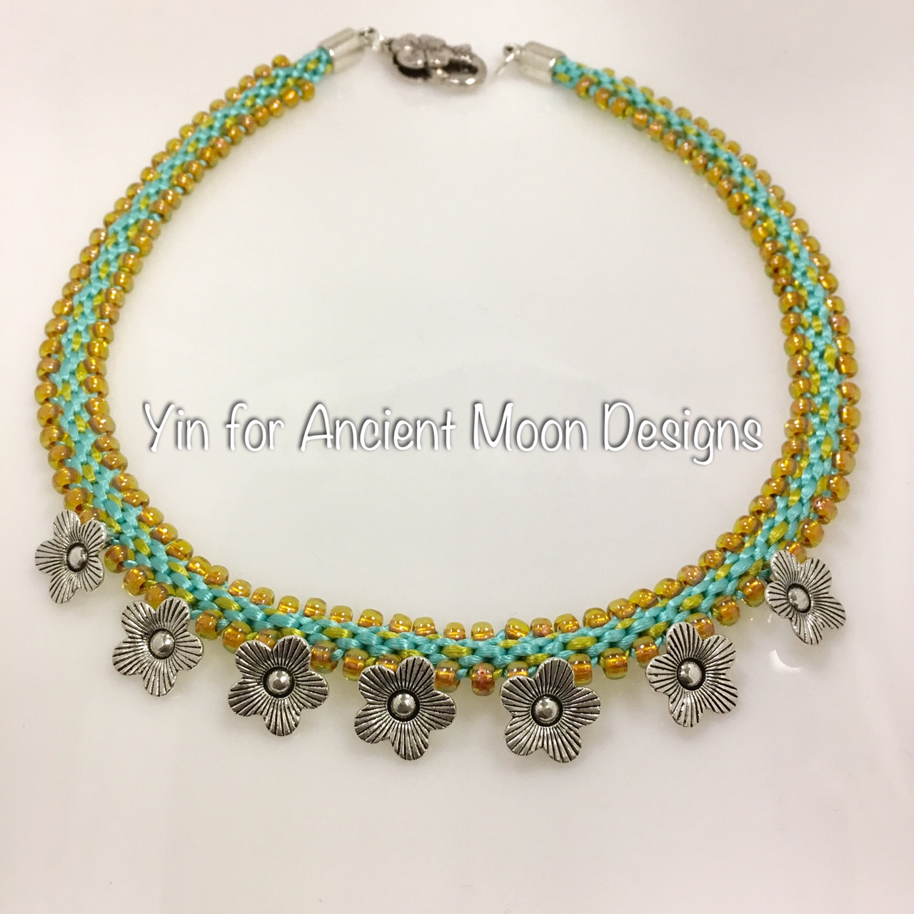 KitBeaded Flower Kumi Necklace · Ancient Moon Beads · Online Store