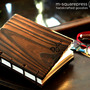 Personalized Pine Wooden Handcrafted Coptic Journal - Thumbnail 2