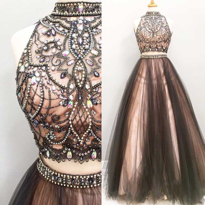 Long Prom Dresses Brown