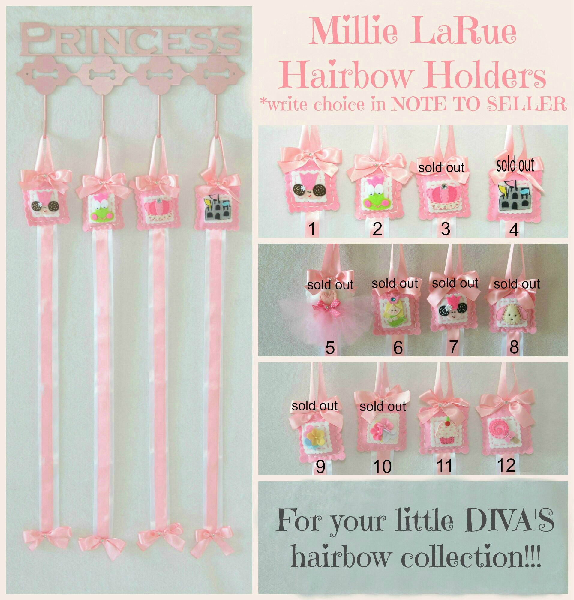 Millie’s Satin Ribbon Hairbow Holders on Storenvy