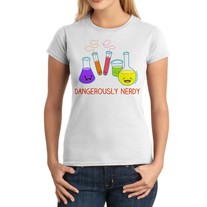 Junior Fit Ladies' T-Shirt - Kawaii Chemistry - Dangerously Nerdy Science Tee Shirt