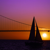 Sailboat Sunset on the Bay