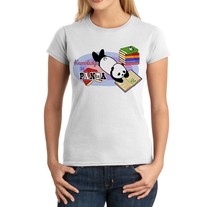 Junior Fit Ladies' T-Shirt - Knowledge is Panda Nerdy Kawaii Tee