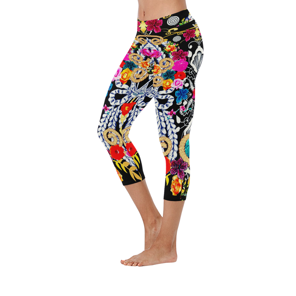 low rise capri leggings