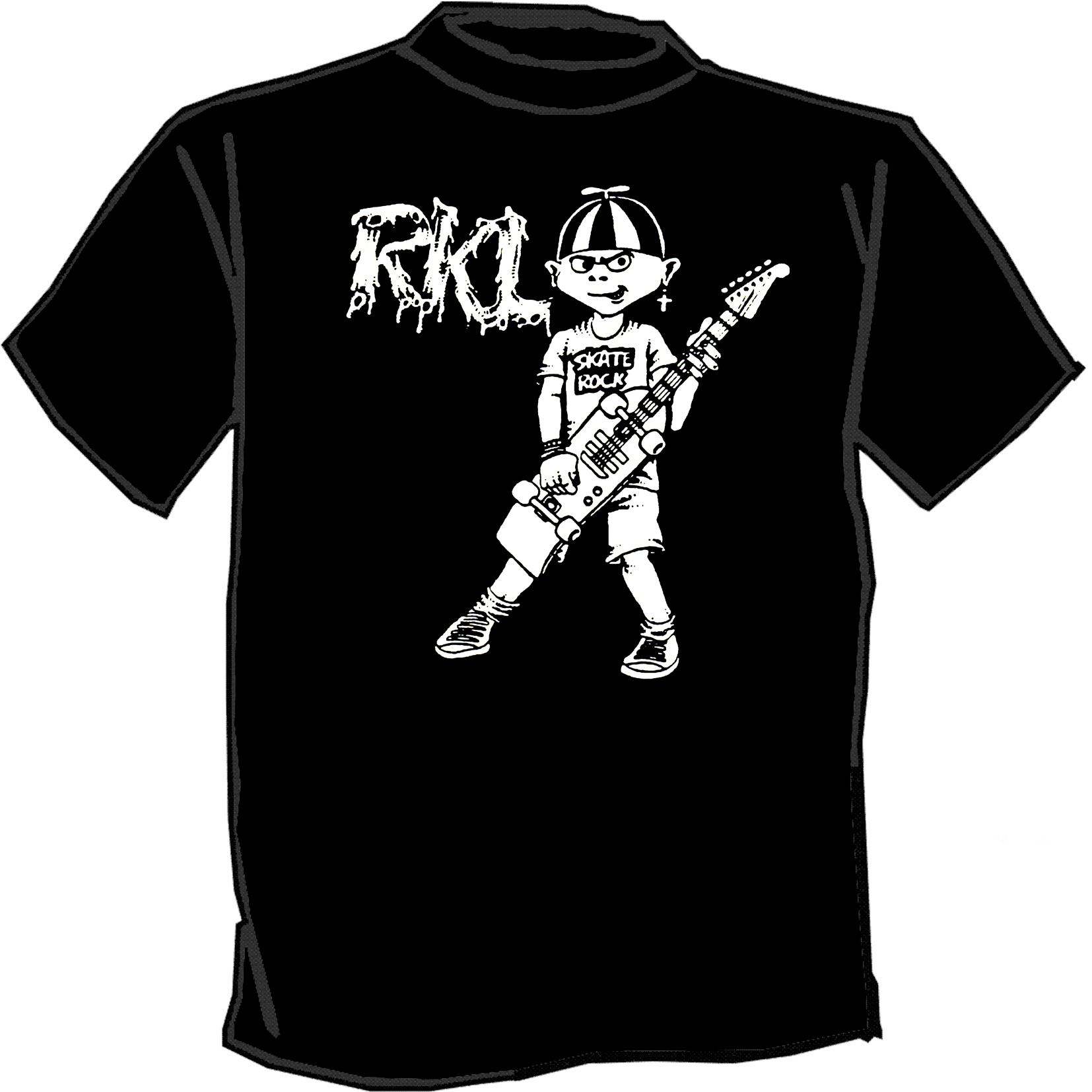 RKL punk band t shirt silk screened SCREENPRINTED on Storenvy