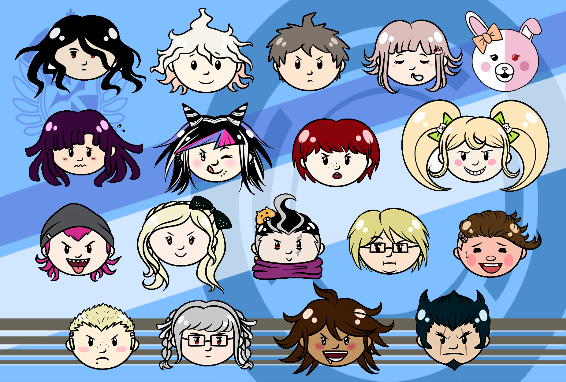 Danganronpa Sticker Sets on Storenvy