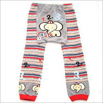 Elephant Barbar Counting Numbers Legging Pants for Baby to Toddler Sizes in 3 mos to 4T