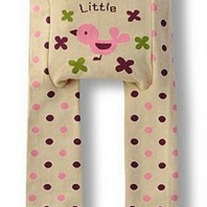 Little Bird Legging Pants with brown Lace Trim Baby size 3 mos to Kids 4T