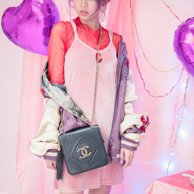 Amelia 1950's velvet dress