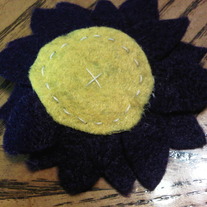 Felt Flower Hair Clip