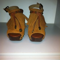 Jessica Simpson Camel Suede Heels(Size7.5)
