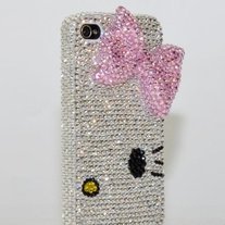 3D Swarovski Crystal Kitty Case
