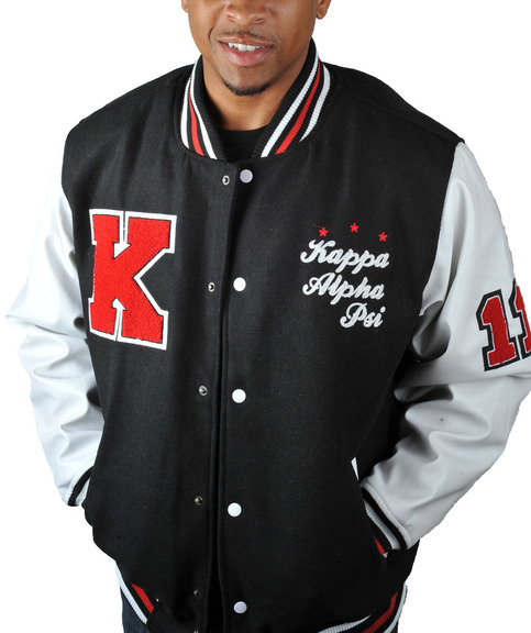 Kappa Alpha Psi "K" Wool Letterman BLK