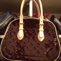 Louis Vuitton Vermis Cranberry Satchel Handbag
