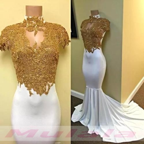 black and gold prom dresses 2018