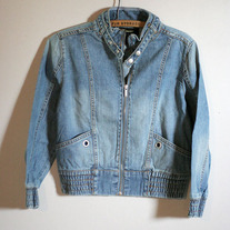 Crop Denim Moto Jacket by Insight (Brand New)