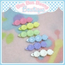 Tiny Treat Hair Clip - Flower Trio C