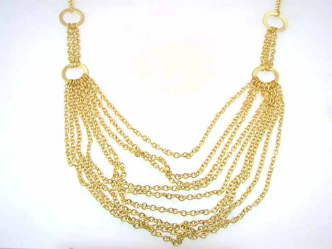 Layered Open Link Gold Necklace
