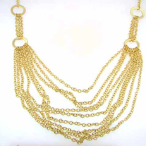 Layered Open Link Gold Necklace