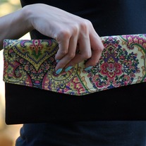 Envelope Clutch - Pink Paisley 