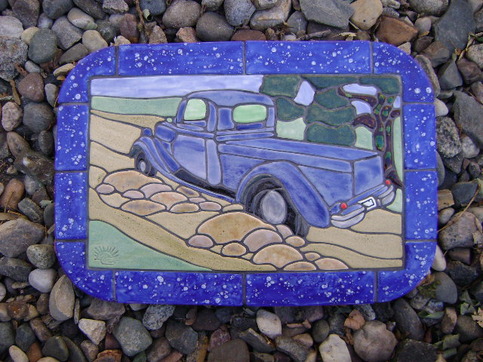 Pickup on a Country Road