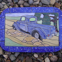 Pickup on a Country Road
